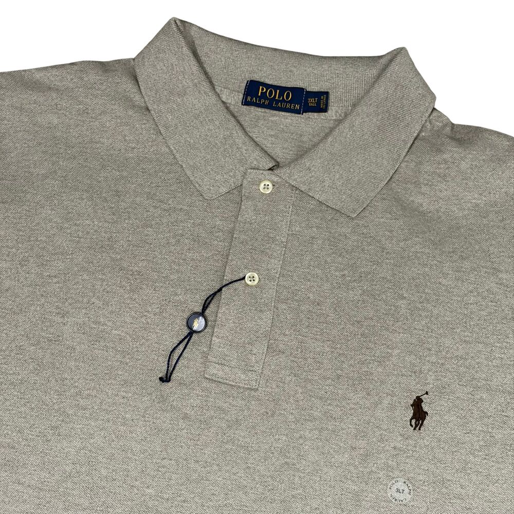 Polo Ralph Lauren Classics Dune Tan Mens 3XLT Tall Cotton Golf Shirt Pony New